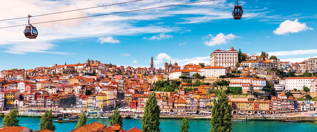 The rooftops of Oporto
